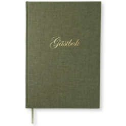 Klassisk gästbok 170x240 mm - 96 sidor - Khaki Green