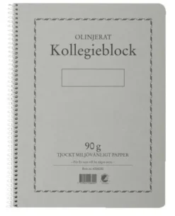 Kollegieblock 90g olinjerat