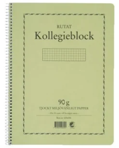 Kollegieblock 90g rutat