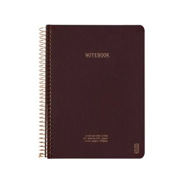 Kozo Premium Notebook A5 Coffee