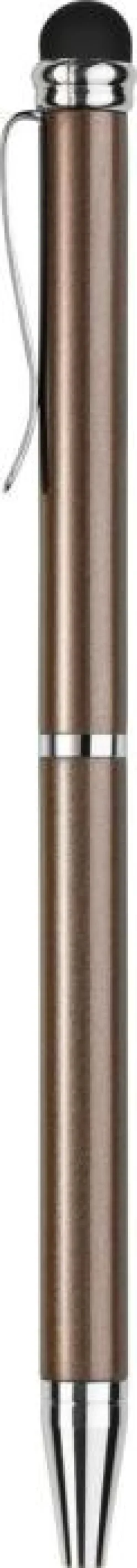 Kulpenna Mini med touchfunktion metallic brun