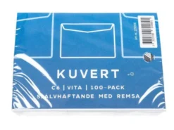 Kuvert C6 med remsa 100-pack