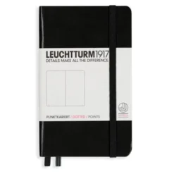 Leuchtturm A6 hard 187s Black dotted