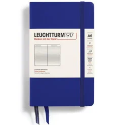 Leuchtturm A6 hard 185s Ink linjerad