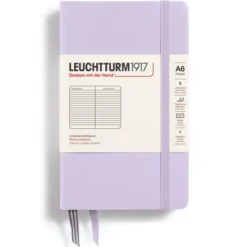 Leuchtturm A6 hard 185s Lilac linjerad
