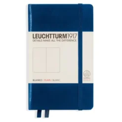 Leuchtturm A6 hard 185s Navy olinjerad