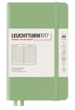 Leuchtturm A6 hard 185s Sage Ruled