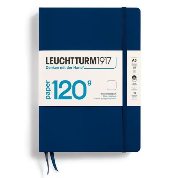 Leuchtturm Notebook A5 120g Plain Navy