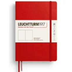 Leuchtturm Notebook A5 hard Cherry olinjerad