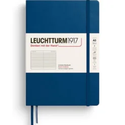 Leuchtturm Notebook A5 hard Indigo linjerad