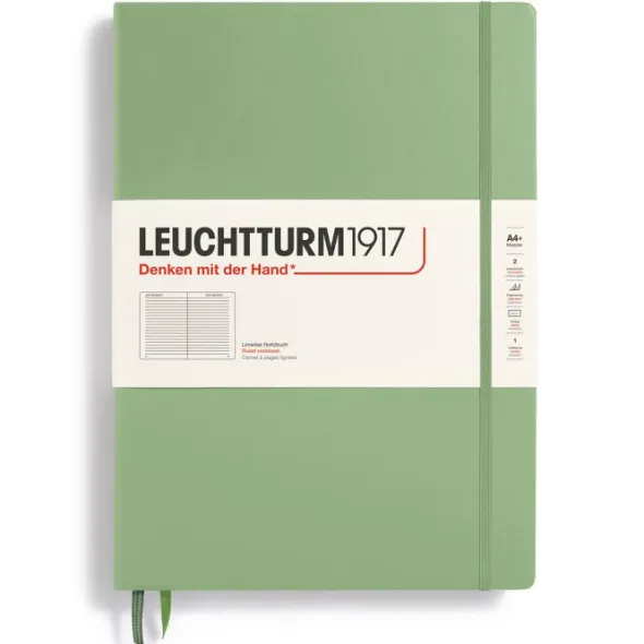 Leuchtturm Notebook A4+ hard Sage linjerad