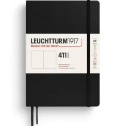 Leuchtturm Notebook A5 hard 411s Black Plain