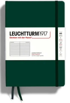Leuchtturm Notebook A5 hard 251s Forest Green ruled