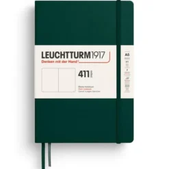Leuchtturm Notebook A5 hard 411s Forest Green Plain