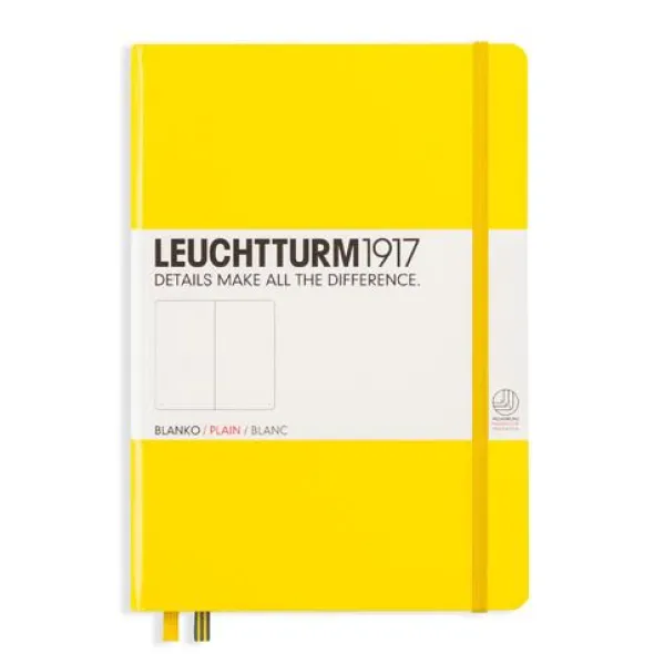 Leuchtturm Notebook A5 hard 249s Lemon olinjerad