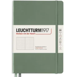 Leuchtturm Notebook A5 hard 251s Olive dotted