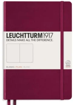 Leuchtturm Notebook A5 hard 251s Port Red olinjerad