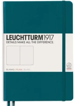 Leuchtturm Notebook A5 hard 251s Pacific Green olinjerad