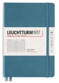 Leuchtturm Notebook A5 hard 251s Stone blue linjerad