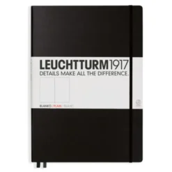 Leuchtturm Notebook A4+ hard Svart olinjerad