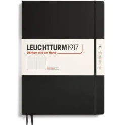 Leuchtturm Notebook A4 Slim Hard 121s Black dotted