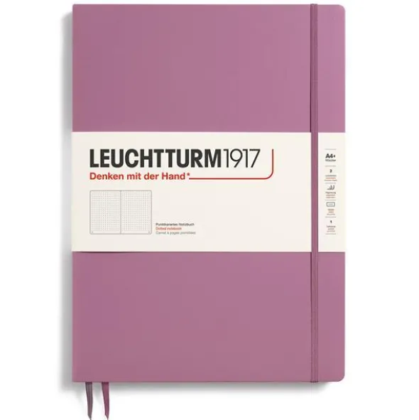 Leuchtturm Notebook A4 Slim Hard 123s Dusty Rose dotted