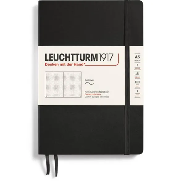 Leuchtturm Notebook A5 soft Dotted Black