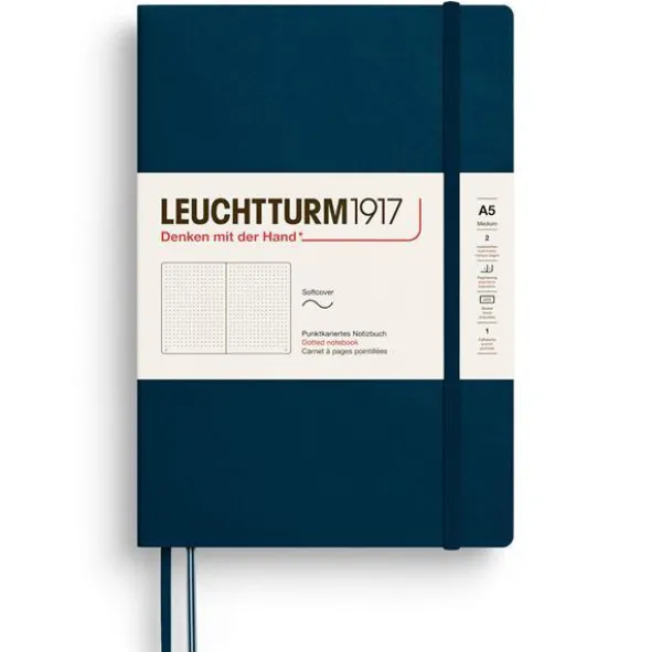 Leuchtturm Notebook A5 soft Dotted Deep Sea