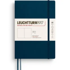 Leuchtturm Notebook A5 soft olinjerad Deep Sea