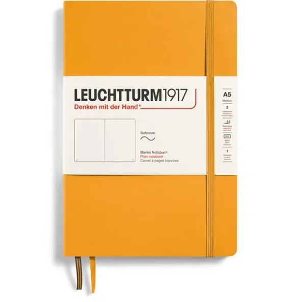 Leuchtturm Notebook A5 soft olinjerad Rising Sun