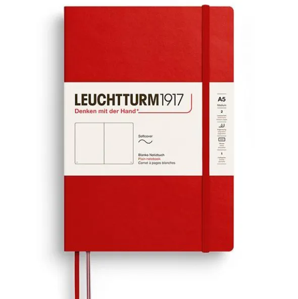 Leuchtturm Notebook A5 soft Plain Cherry