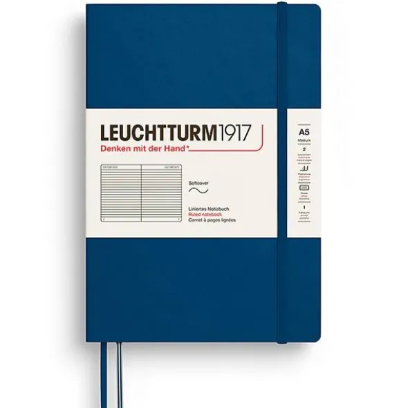 Leuchtturm Notebook A5 soft Ruled Indigo