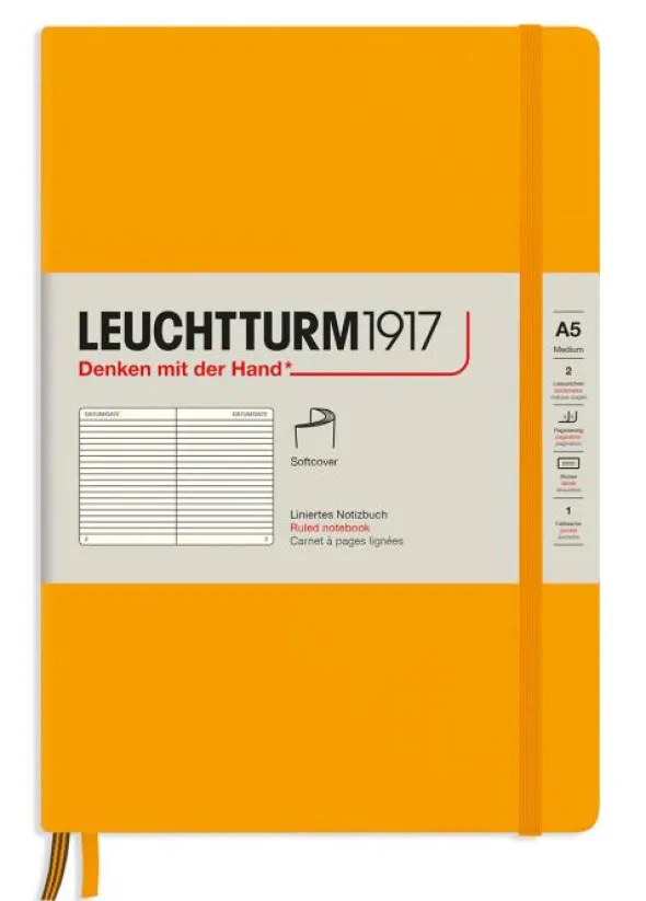 Leuchtturm Notebook A5 soft Ruled Rising Sun
