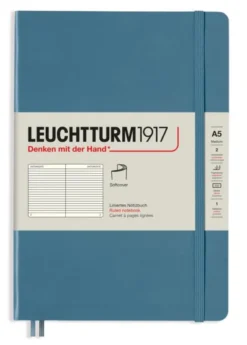 Leuchtturm Notebook A5 soft Ruled Stone blue