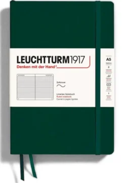 Leuchtturm Notebook A5 soft Ruled Forest Green