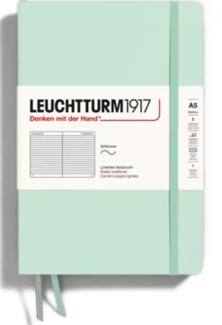 Leuchtturm Notebook A5 soft Ruled Mint Green