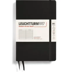 Leuchtturm Notebook B6 Hard ruled Black