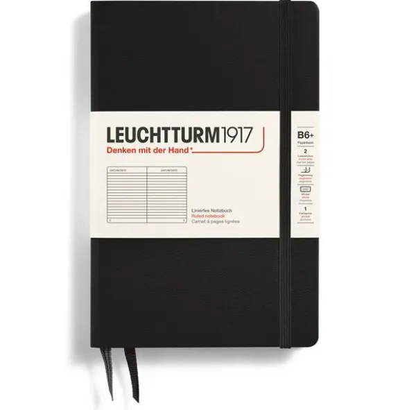 Leuchtturm Notebook B6 Hard ruled Black