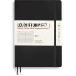 Leuchtturm Notebook B5 Soft 123s Black Linjerad
