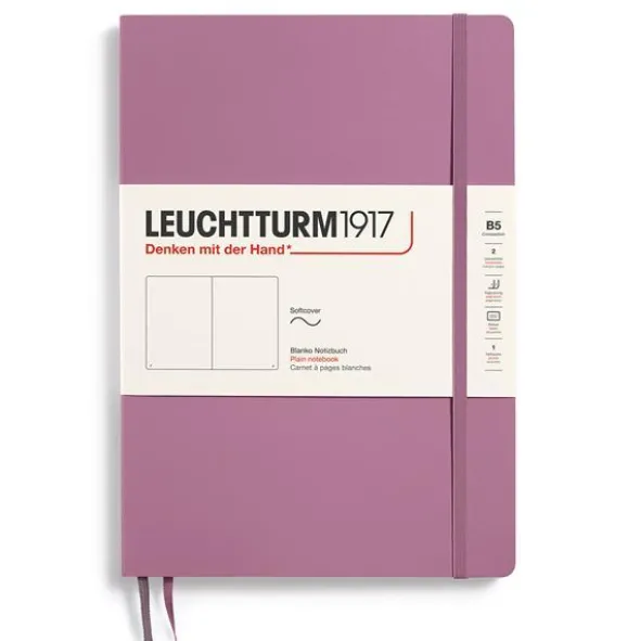 Leuchtturm Notebook B5 Soft 123s Dusty Rose Olinjerad