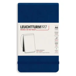 Leuchtturm Reporter Notepad A6 hard cover plain Navy