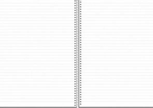 Linjerad Notebook A4 Black
