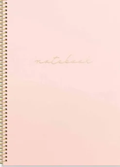 Linjerad Notebook A4 Pink
