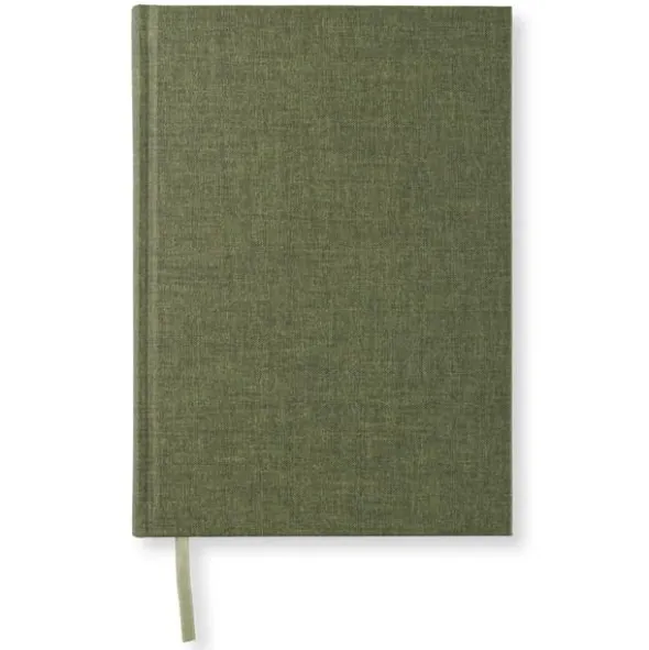 Linjerad Notebook A5 128 sidor Khaki Green