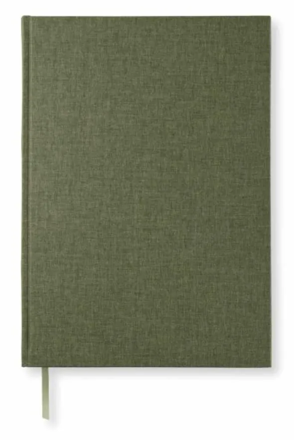 Linjerad Notebook A4 192 sidor Khaki Green