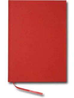 Linjerad Notebook A4 192 sidor Red