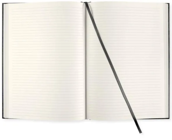 Linjerad Notebook A4 192 sidor Transparent Black
