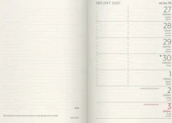 Liten veckokalender Forma Deluxe brun 2027