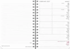 Liten Veckokalender Twist svart 2027