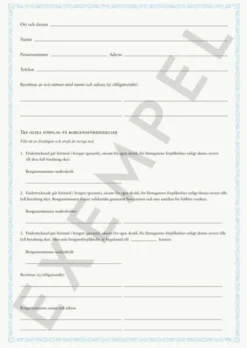 Låneavtal/Skuldbrev/Revers